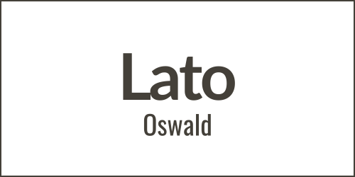 Canva Font Pairings Lato and Oswald