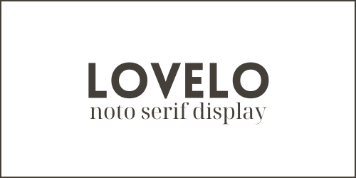 Canva Font Pairings Lovelo and Noto Serif Display