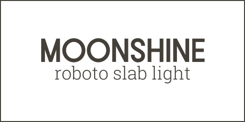 Canva Font Pairings Moonshine and Roboto Slab Light