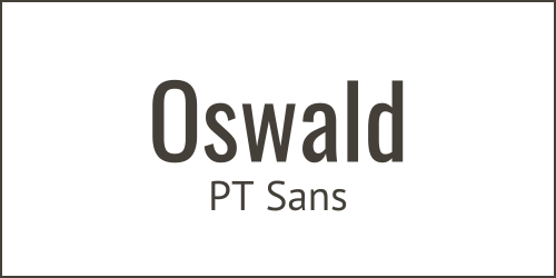 Canva Font Pairings Oswald and PT Sans