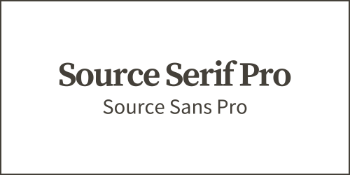 Canva Font Pairings Source Serif Pro and Source Sans Pro