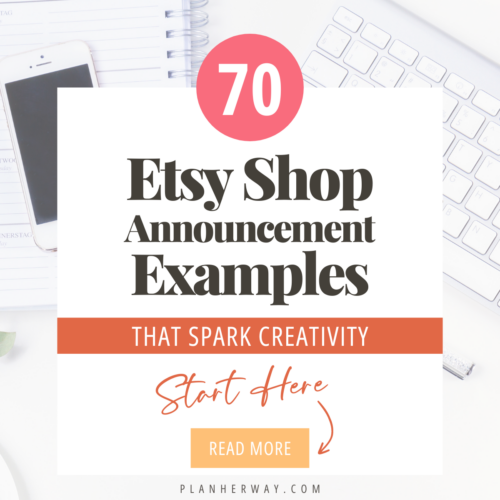 Etsy Shop Announcement Examples